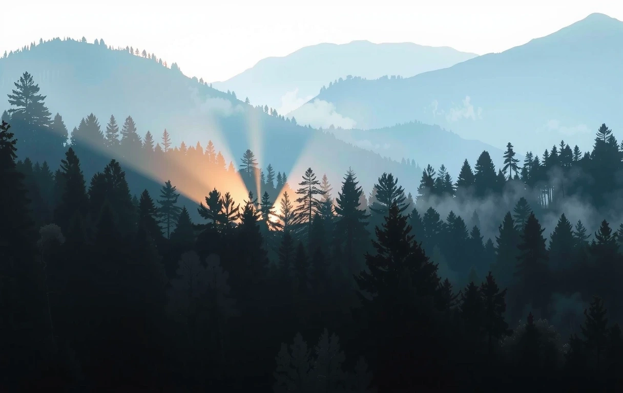 Paysage naturel serein